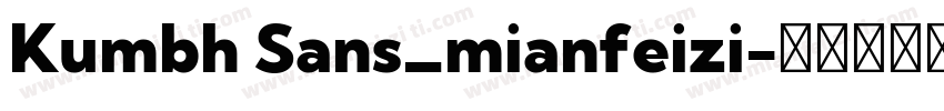 Kumbh Sans_mianfeizi字体转换
